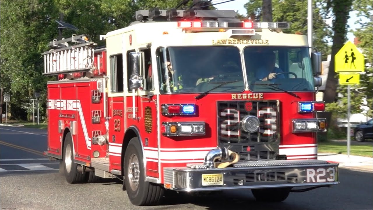 Lawrenceville Fire Company Rescue 23 Responding YouTube
