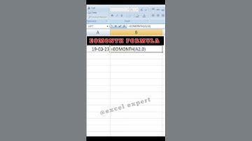 EOMONTH formula in excel!#exceltips #exceltricks #exceltutorial #microsofttips #shortsfeed