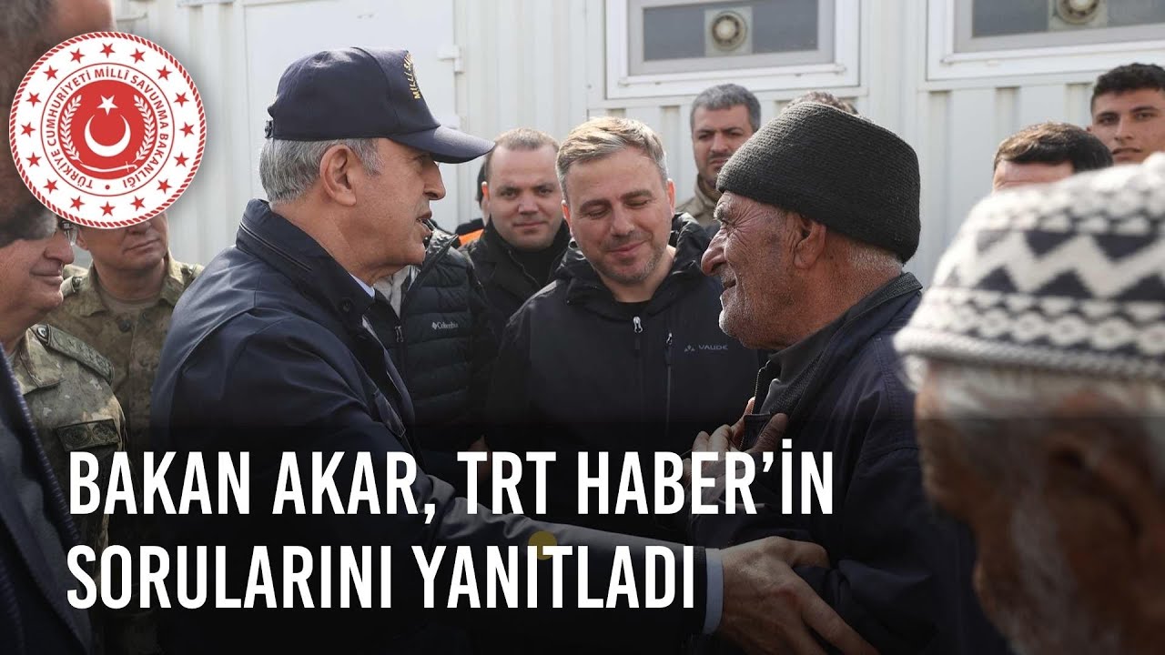MSB Hulusi Akar, Hatay’daki Mehmetçik Çadır Kenti’nde TRT Haber’in Sorularını Yanıtladı