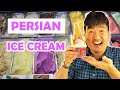 What is PERSIAN ICE CREAM Like? | Middle Eastern Ice Cream