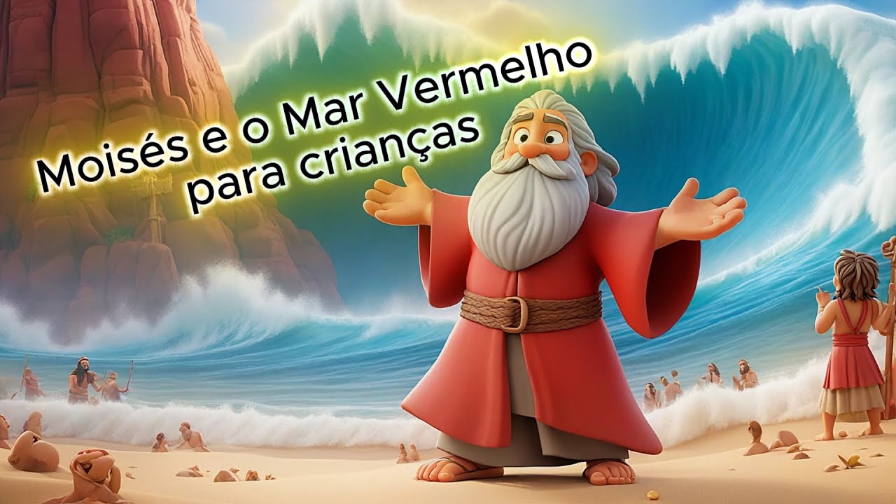 Moises e o mar Vermelho para crianças