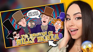 The Evolution Of Willy Wonka (ANIMATED) | Bunnymon REACTS
