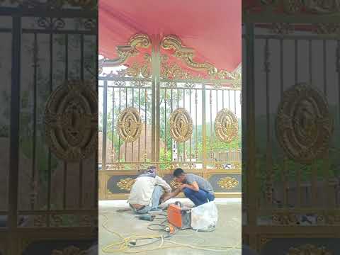Video Mẫu cổng inox mạ vàng đẹp nhất 0921497999(5) - youtube