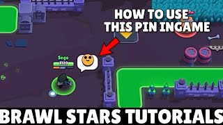 HOW TO USE THIS SMILE PIN INGAME || BRAWL STARS