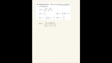 AP Calculus-find the vertical asymptote.
