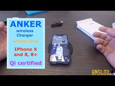 IPhone X Wireless Charger - also iphone 8, 8+, Samsung : Qi compatible