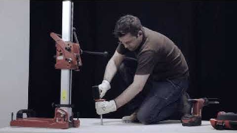 Hilti - Set up with anchor DD150U / 160