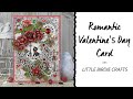 Romantic Valentine&#39;s Day Card | Tips for Beginners | How to Glitter Flowers