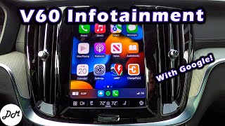 2023 Volvo V60 — Infotainment Review | Google Touch Screen, Apple CarPlay, How-To
