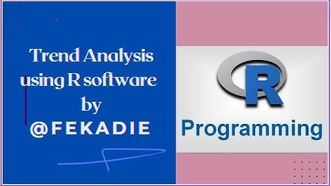 Trend Analysis using R software
