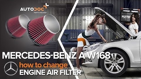 How to change Air Filter on MERCEDES-BENZ A W168 TUTORIAL | AUTODOC