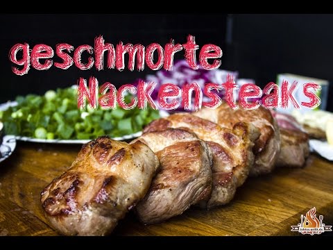 Geschmorte Nackensteaks aus