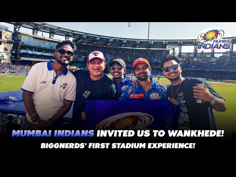 @MumbaiIndians Invited Us to Wankhede! 🏟️ Biggnerds' First Stadium Experience!