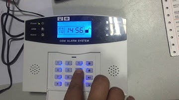 clear all accessories or reset for dp-500 gsm alarm system