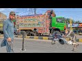 Over load truck real axle breaks down on the middle of the road  how to repair axle on the road