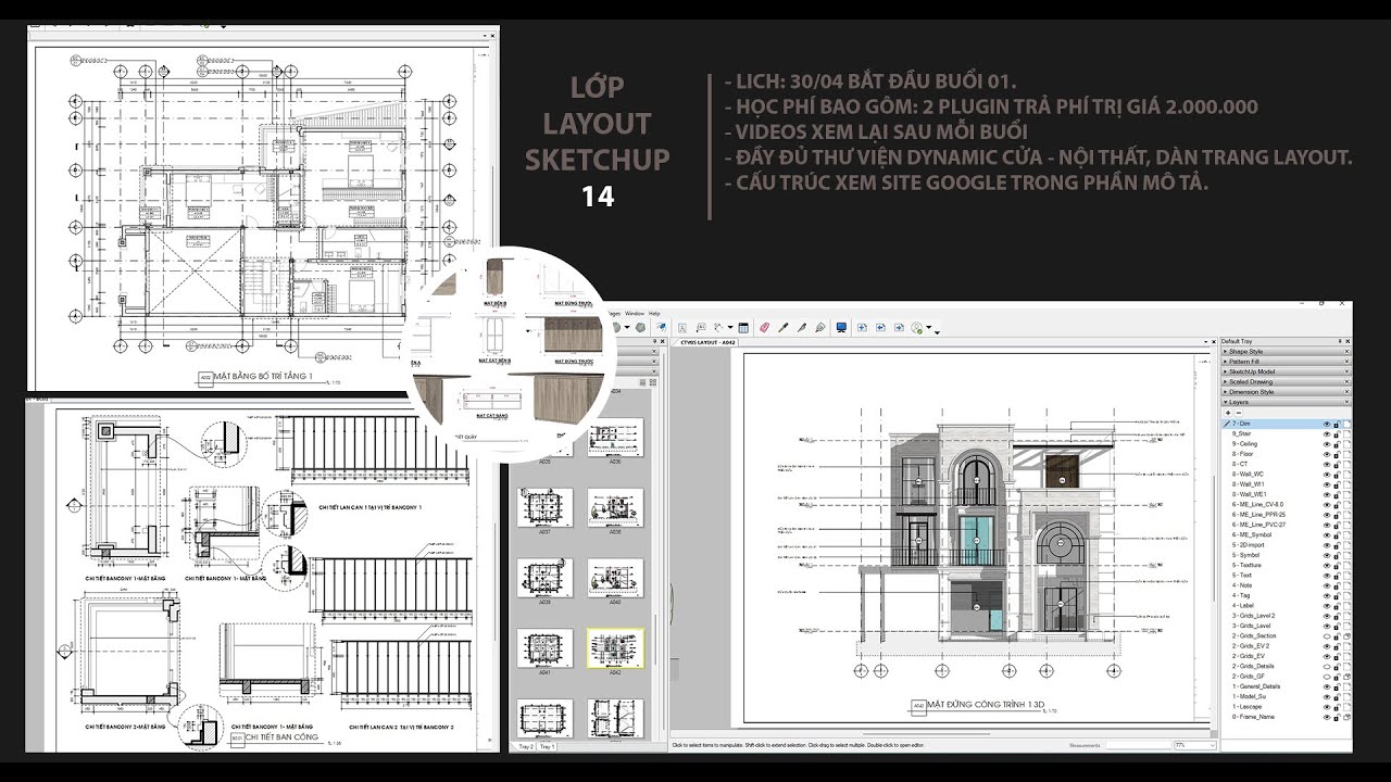 Khóa học Layout Sketchup 14 - Bắt đầu 30/04/2022 - YouTube
