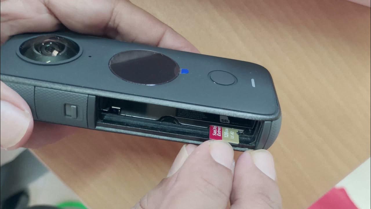 How to Insert Memory Card into Insta360 One X2 Insta360 One X2 Memory