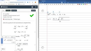 Applying Quadratic Formula (Irrational, Level 1)