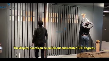 Pull-out revolving wooden floor