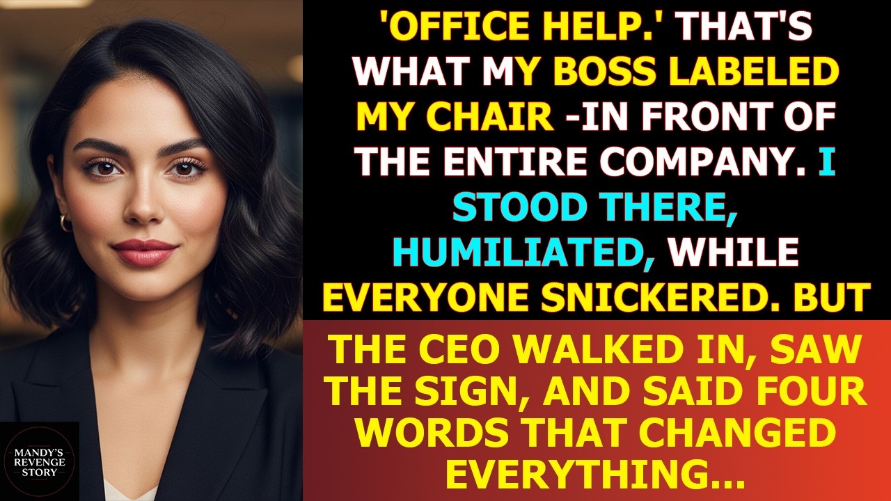 Boss Thought It Would Be Funny To Label My Chair ‘Office Help' - Then The Ceo Swapped Seats With Me