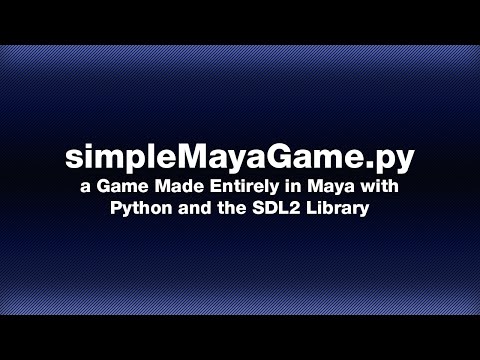 Simple Maya Game Demo - LMP3D - Python