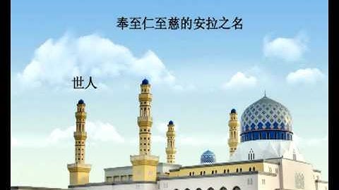 ترجمة معاني سورة الناس - باللغة الصينية 诵经家赛阿德•艾勒阿米迪诵读并配有汉语意译的《古兰经》视频 114