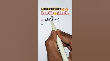 🔥SURDS AND INDICES✨घातांक एवं करणी? Surds and Indices ki Question #shorts #trendings💯