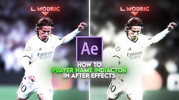 Player Name indicator in After Effects ⚒️ | After Effects tutorial 💫