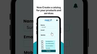 Now Create a catalog for your products and services