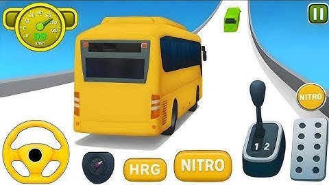 Crazy Bus Mega Ramp Impossible Racing - Bus Stunts Racing - Bus Simulator 3D - Android Gameplay