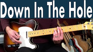 Video thumbnail of "Rolling Stones Down In The Hole Guitar Lesson + Tutorial + TABS"