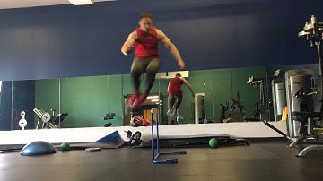 Lateral Jump Over Barrier