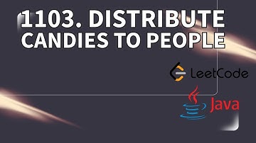1103. Distribute Candies to People  #java #coding #leetcodechallenge #dsa