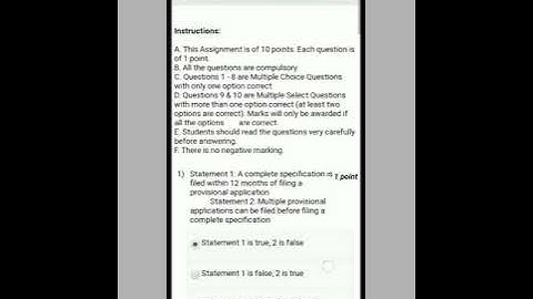 Patent Law For Engineers and Scientists  Assignment no 3 solutions 2020