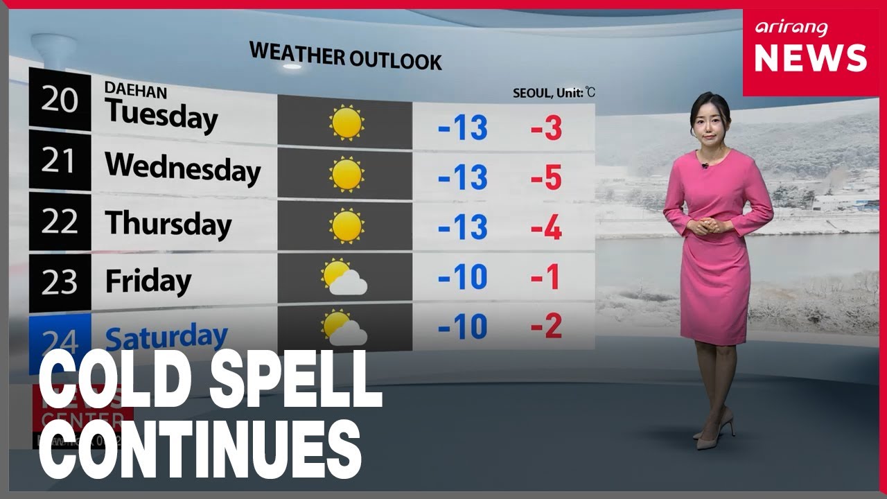 [Weather] Coldest morning tomorrow in Seoul, cold spell will last all ...