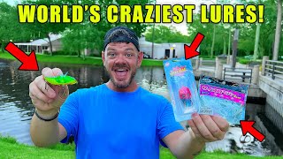 World's WEIRDEST Fishing Lure Challenge!