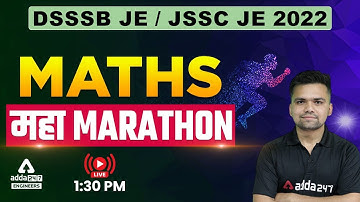 DSSSB JE/JSSSC JE 2022 | Maths | Most Expected Questions | By Abhishek Kaushik