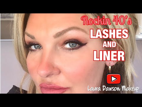 Rockin40 de - EASY cílios e FORRO TUTORIAL | LAURA DAWSON COMPO