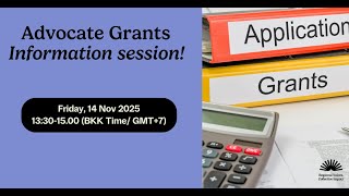 Advocate Grants Information Session