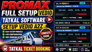 Promax Full Setup Vedio 🔥| Software Setup A2Z🚉| Ticket Booking Software 💯 screenshot 4