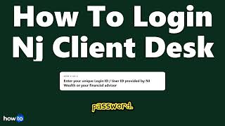 How to login nj client desk (Step by Step)