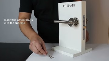How to mount FORMANI door handle? BASICS by FORMANI LB19S (Scandinavian lock Assa Abloy 2014&2010)