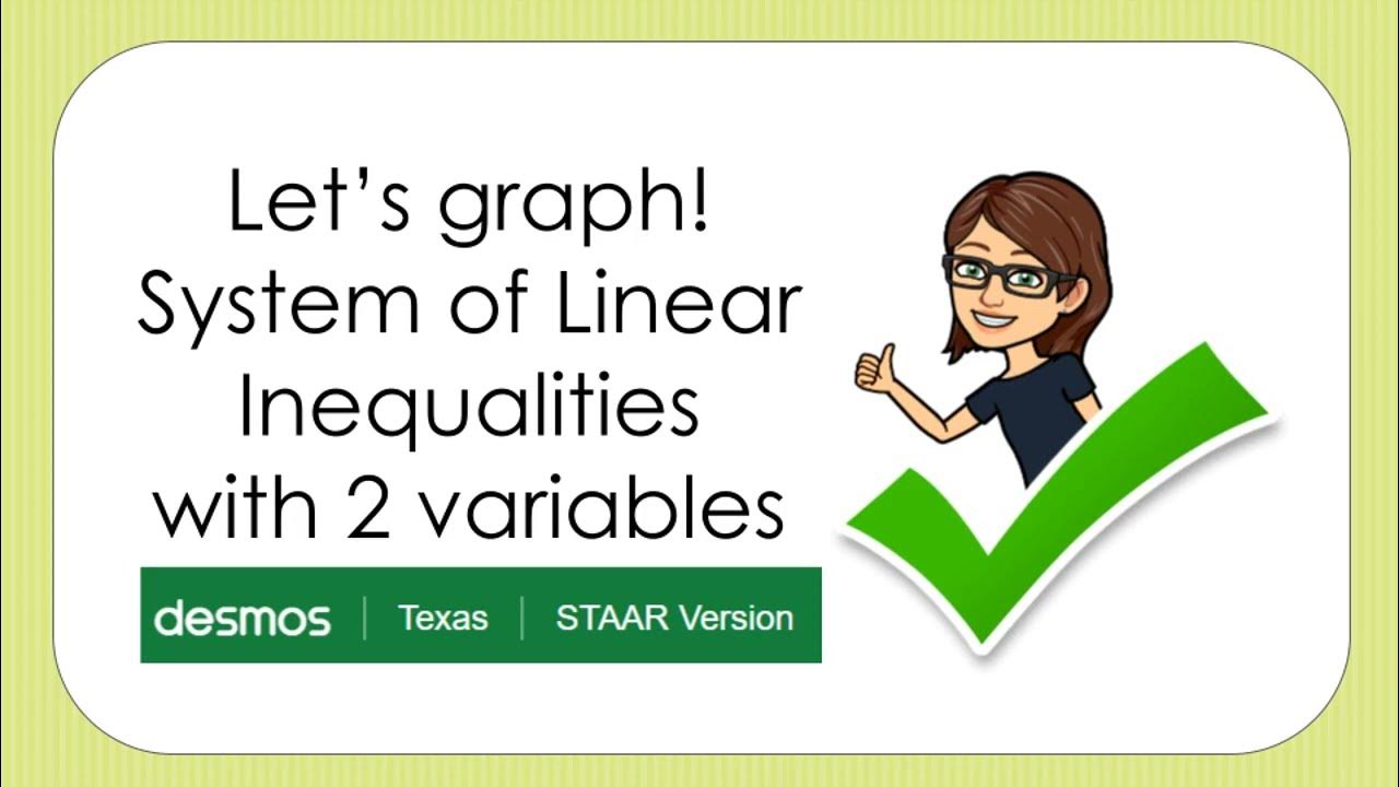 Graph system of linear inequalities desmos texas staar version youtube