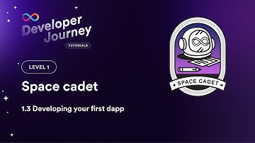 ICP Developer Liftoff 1.3 | Developing your first dapp