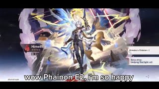 Pulling for Phainon E2 in Honkai Star Rail (very lucky) 🥰