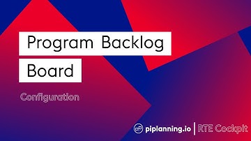 Program Backlog Board – piplanning.io RTE Cockpit (Lesson 7)