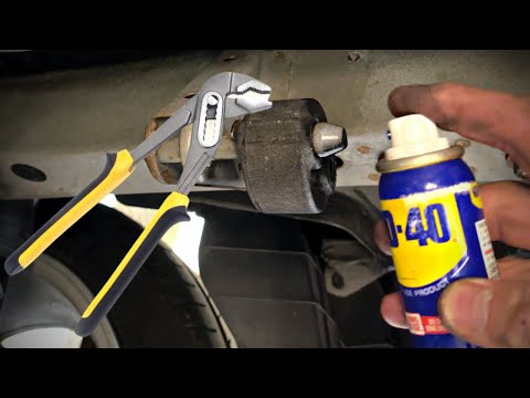 Easiest way to remove Exhaust Rubber Hangers using WD40 + Multi Grips #wd40