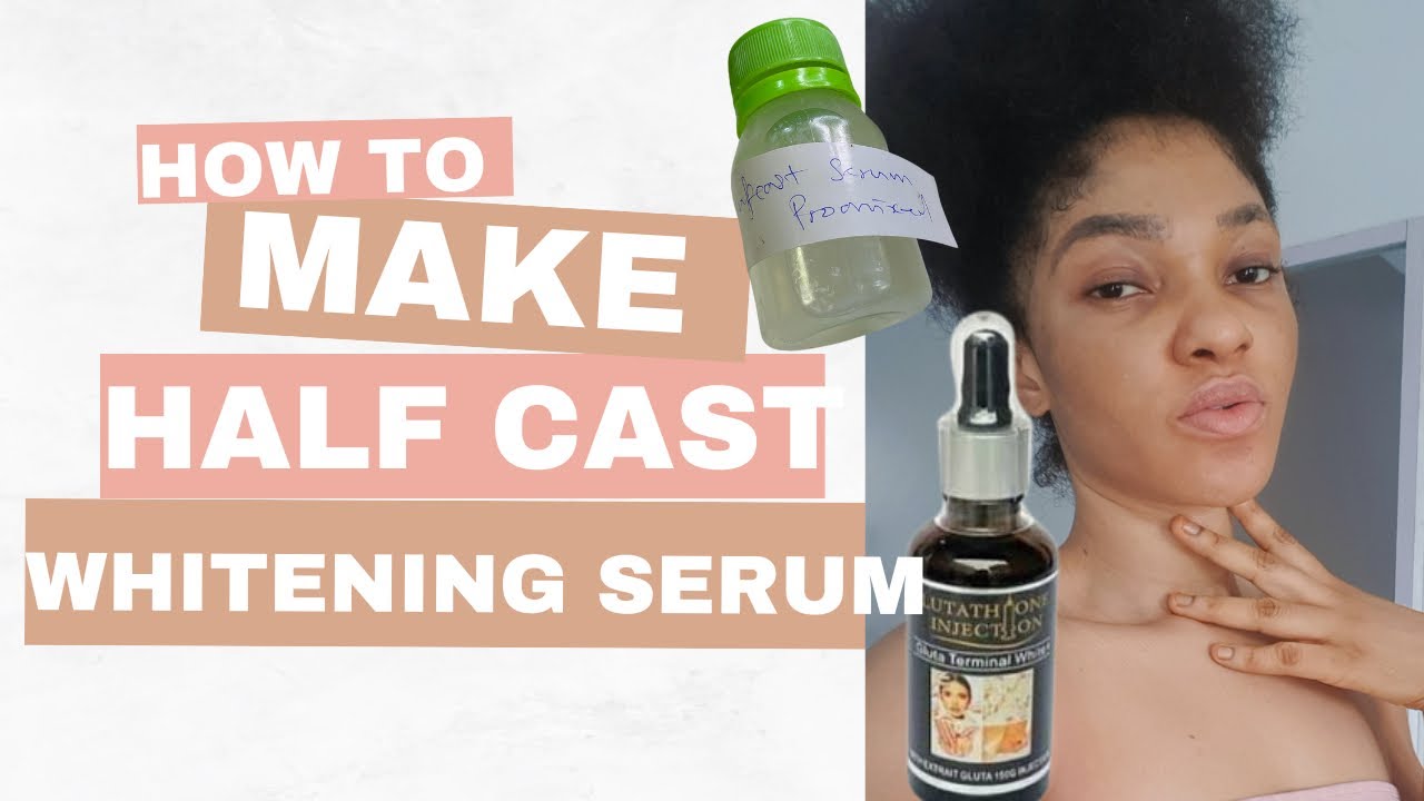 How to make whitening anti aging face serum / half cast serum skin