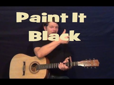 Beautiful How To Play Paint It Black On Guitar Background in HD Beautiful How To Play Paint It Black On Guitar Background in HD