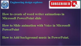 Words Animation in PowerPoint | Animated PowerPoint Slide Design | words Simulation Typewriter
